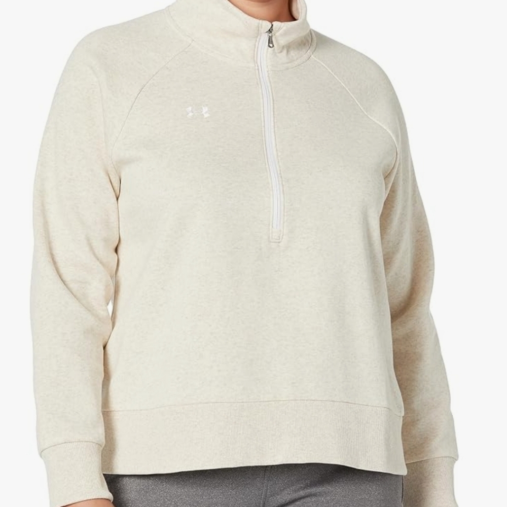 Under Armour Women's Cream Quarter-Zip Sweatshirt